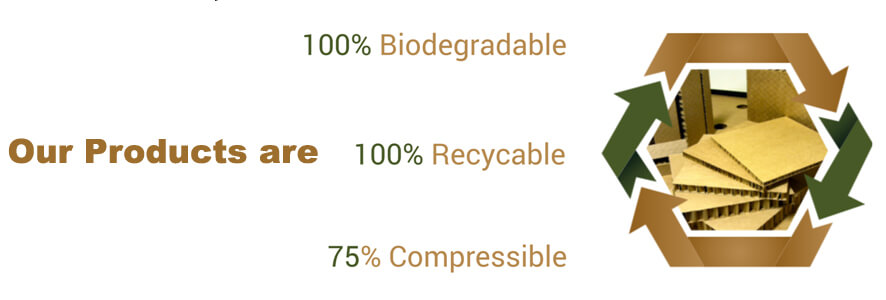Paper packaging materials arranged for a materials discussion.